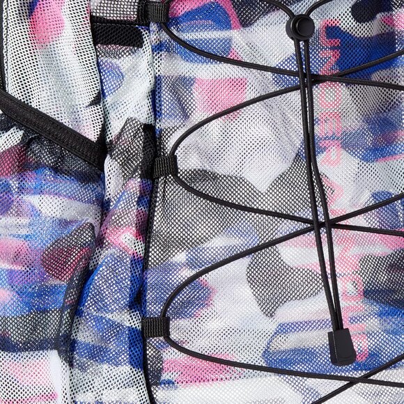 Under Armour Unisex Hustle Sport Backpack Mesh Pink Camo - Picture 5 of 6